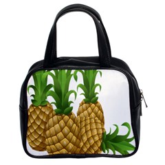 Pineapples Tropical Fruits Foods Classic Handbags (2 Sides)