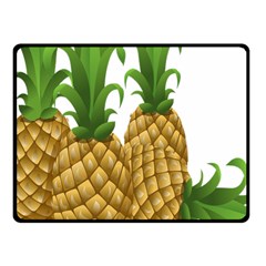 Pineapples Tropical Fruits Foods Fleece Blanket (small) by Nexatart