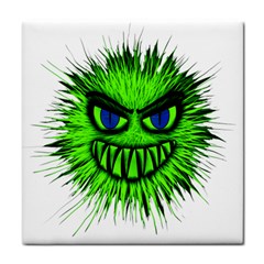 Monster Green Evil Common Tile Coasters by Nexatart