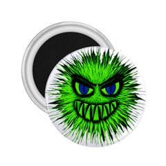 Monster Green Evil Common 2 25  Magnets by Nexatart