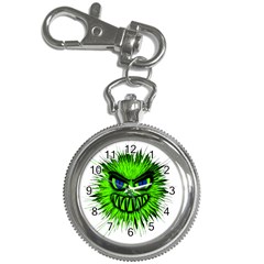 Monster Green Evil Common Key Chain Watches by Nexatart