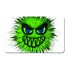 Monster Green Evil Common Magnet (rectangular) by Nexatart