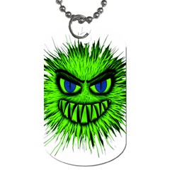 Monster Green Evil Common Dog Tag (one Side)