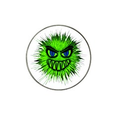 Monster Green Evil Common Hat Clip Ball Marker (4 Pack) by Nexatart