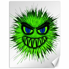 Monster Green Evil Common Canvas 36  X 48   by Nexatart