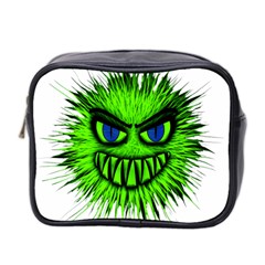 Monster Green Evil Common Mini Toiletries Bag 2-side by Nexatart