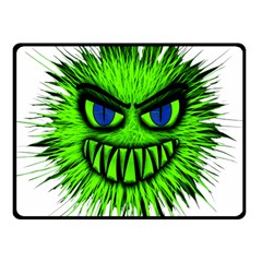 Monster Green Evil Common Fleece Blanket (small) by Nexatart