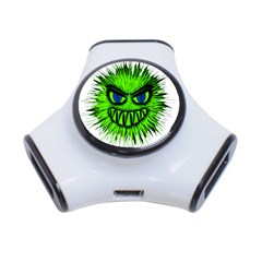 Monster Green Evil Common 3-port Usb Hub by Nexatart