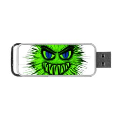 Monster Green Evil Common Portable Usb Flash (two Sides)