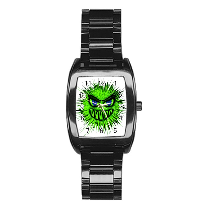 Monster Green Evil Common Stainless Steel Barrel Watch