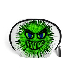 Monster Green Evil Common Accessory Pouches (small)  by Nexatart