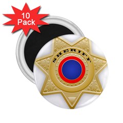 Sheriff S Star Sheriff Star Chief 2 25  Magnets (10 Pack)  by Nexatart