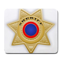 Sheriff S Star Sheriff Star Chief Large Mousepads by Nexatart