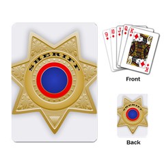 Sheriff S Star Sheriff Star Chief Playing Card by Nexatart