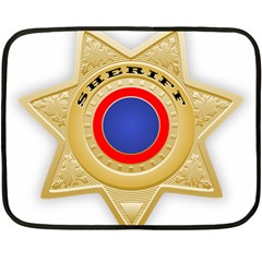 Sheriff S Star Sheriff Star Chief Fleece Blanket (mini) by Nexatart