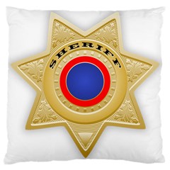 Sheriff S Star Sheriff Star Chief Large Cushion Case (two Sides)