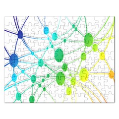 Network Connection Structure Knot Rectangular Jigsaw Puzzl