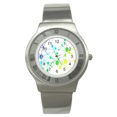 Network Connection Structure Knot Stainless Steel Watch by Nexatart