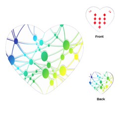 Network Connection Structure Knot Playing Cards (heart)  by Nexatart