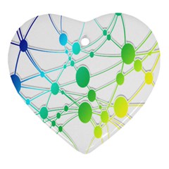 Network Connection Structure Knot Heart Ornament (two Sides)