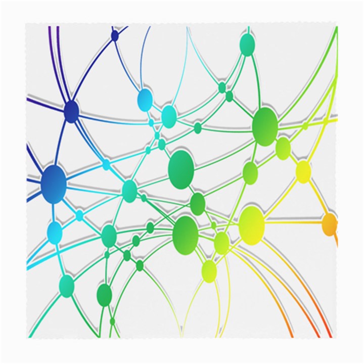 Network Connection Structure Knot Medium Glasses Cloth (2-Side)