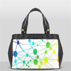 Network Connection Structure Knot Office Handbags (2 Sides)  by Nexatart