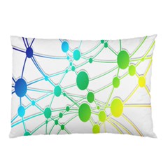 Network Connection Structure Knot Pillow Case (two Sides) by Nexatart