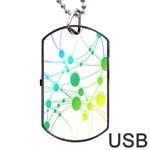 Network Connection Structure Knot Dog Tag USB Flash (Two Sides) Front