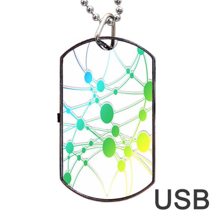 Network Connection Structure Knot Dog Tag USB Flash (Two Sides)