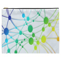 Network Connection Structure Knot Cosmetic Bag (xxxl)  by Nexatart