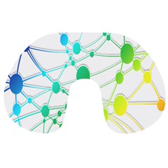 Network Connection Structure Knot Travel Neck Pillows by Nexatart