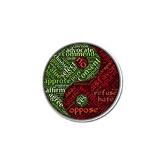 Tao Duality Binary Opposites Golf Ball Marker by Nexatart