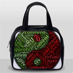 Tao Duality Binary Opposites Classic Handbags (one Side)