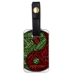 Tao Duality Binary Opposites Luggage Tags (one Side)  by Nexatart