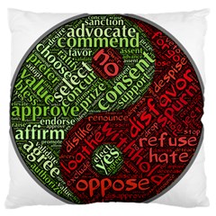 Tao Duality Binary Opposites Standard Flano Cushion Case (two Sides) by Nexatart