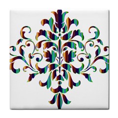 Damask Decorative Ornamental Tile Coasters by Nexatart