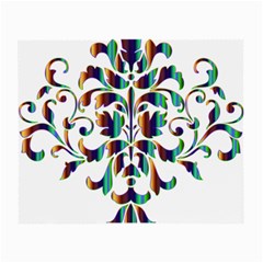 Damask Decorative Ornamental Small Glasses Cloth (2-side) by Nexatart