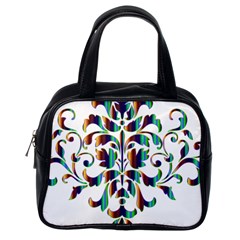 Damask Decorative Ornamental Classic Handbags (one Side)