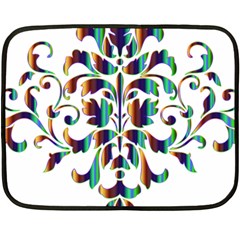 Damask Decorative Ornamental Fleece Blanket (mini)