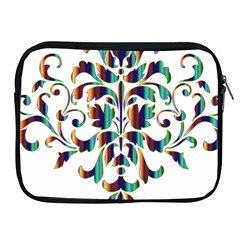 Damask Decorative Ornamental Apple Ipad 2/3/4 Zipper Cases by Nexatart