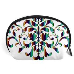 Damask Decorative Ornamental Accessory Pouches (large)  by Nexatart