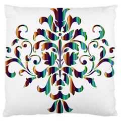 Damask Decorative Ornamental Standard Flano Cushion Case (one Side) by Nexatart