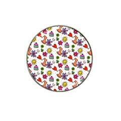 Doodle Pattern Hat Clip Ball Marker