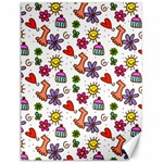 Doodle Pattern Canvas 12  x 16   11.86 x15.41  Canvas - 1