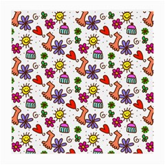 Doodle Pattern Medium Glasses Cloth by Nexatart