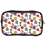 Doodle Pattern Toiletries Bags 2-Side Front