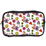 Doodle Pattern Toiletries Bags 2-Side Back