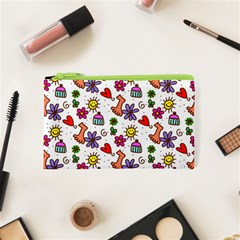 Doodle Pattern Cosmetic Bag (XS)