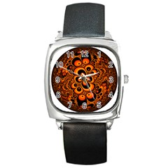 Fractals Ball About Abstract Square Metal Watch by Nexatart