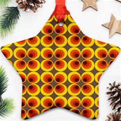 Seventies Hippie Psychedelic Circle Ornament (star) by Nexatart